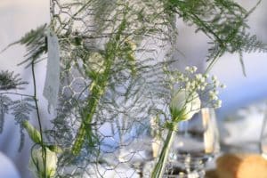 deco mariage taupe et vert