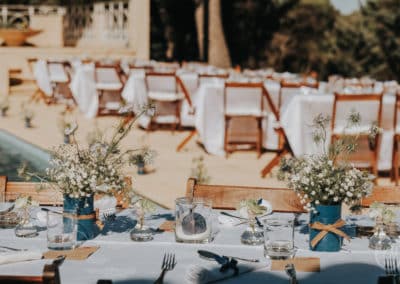 Décoration de mariages sur mesure chaleureux élégants et raffinés - Narbonne - Occitanie