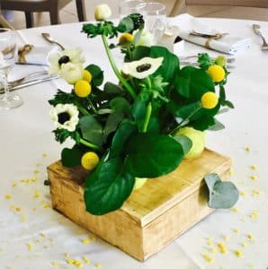 petite caisse en bois pour centre de tabla mariage